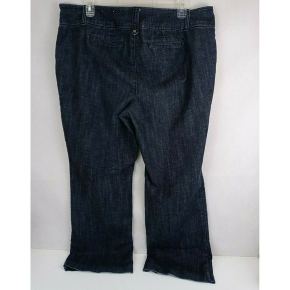 Dressbarn Woman 62 Signature Fit Trousers Denim Look Plus Size 20 - Picture 3 of 7